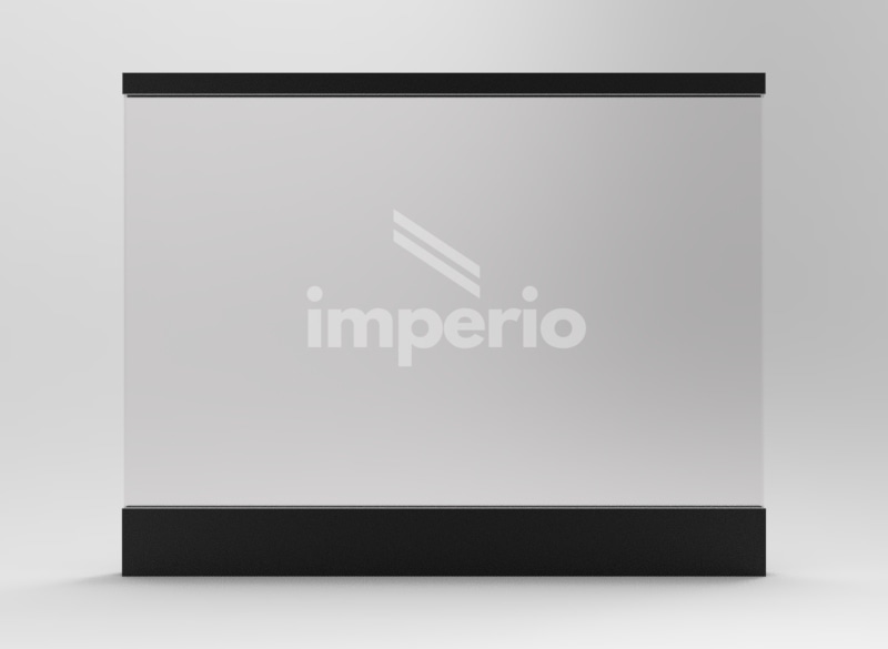 Straight-on elevation of Imperio Pro with Round 50 handrail